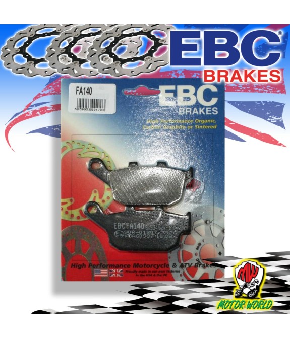 PASTIGLIE FRENO POSTERIORE EBC FA140 TRIUMPH TIGER XC X ABS 800 2015
