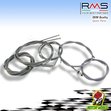 Kit 7 Cavi trasmissione Freno Frizione Piaggio Vespa 50-90cc grigie