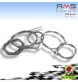 Kit 7 Cavi trasmissione Freno Frizione Piaggio Vespa 50-90cc grigie