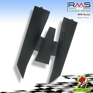 RMS - Tappeto nero in gomma PIAGGIO VESPA PK XL RUSH 50 1988 1989