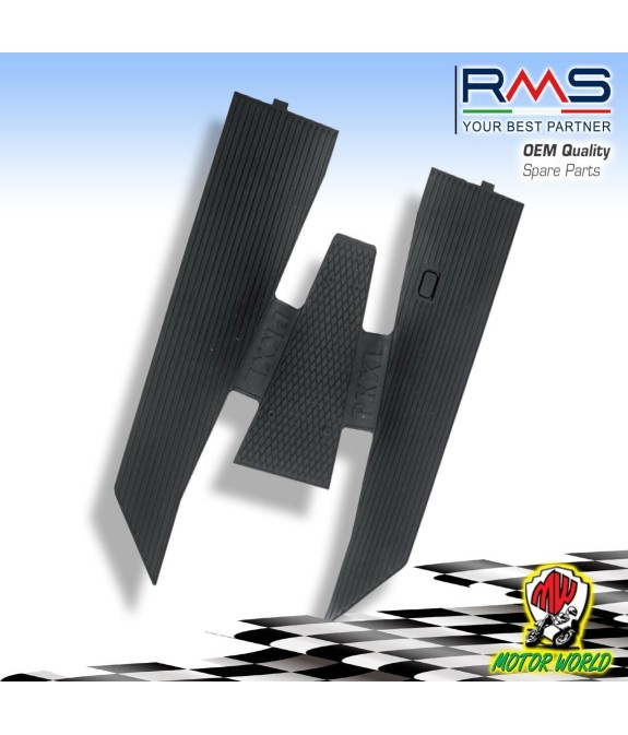 RMS - Tappeto nero in gomma PIAGGIO VESPA PK XL RUSH 50 1988 1989
