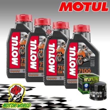 KIT TAGLIANDO OLIO MOTUL 7100 15W50 + FILTRO HIFLO Ducati 1200 Multistrada Endur