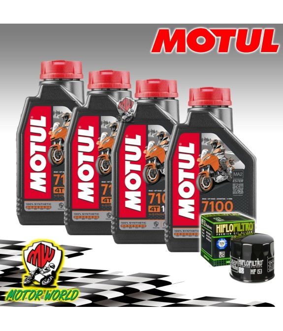 KIT TAGLIANDO OLIO MOTUL 7100 15W50 + FILTRO HIFLO Ducati 1200 Multistrada Endur