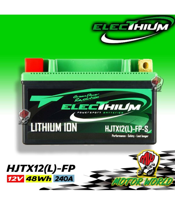 BATTERIA LITIO ELECTHIUM HJTX12(L)FP-S LEGGERA