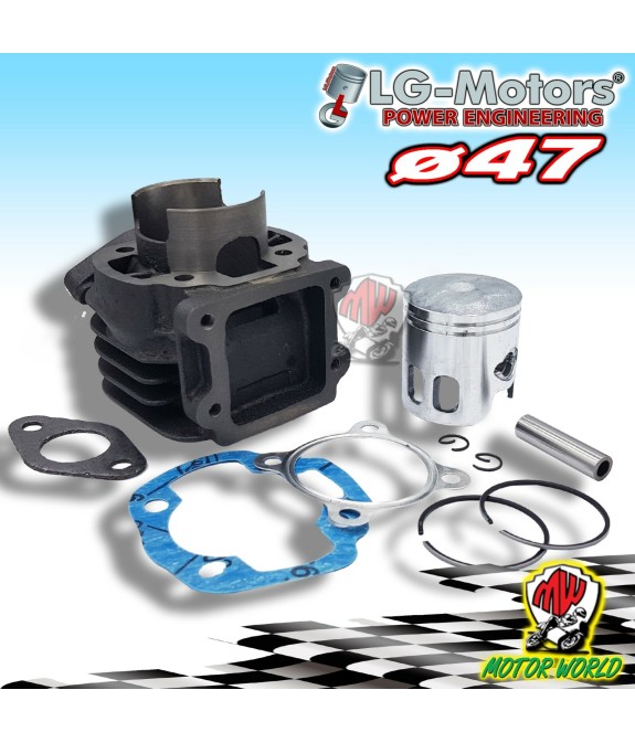 GRUPPO TERMICO 70cc CILINDRO SCOOTER ø47 RACING MINARELLI VERTICALE
