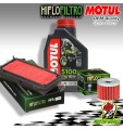 KIT TAGLIANDO MOTUL 5100 10W40 + FILTRI ARIA E OLIO SUZUKI UX 125 SIXTEEN 2015