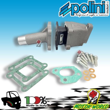COLLETTORE DI ASPIRAZIONE POLINI membrana 19/23mm - PIAGGIO APE 50 FL, fl2, fl3