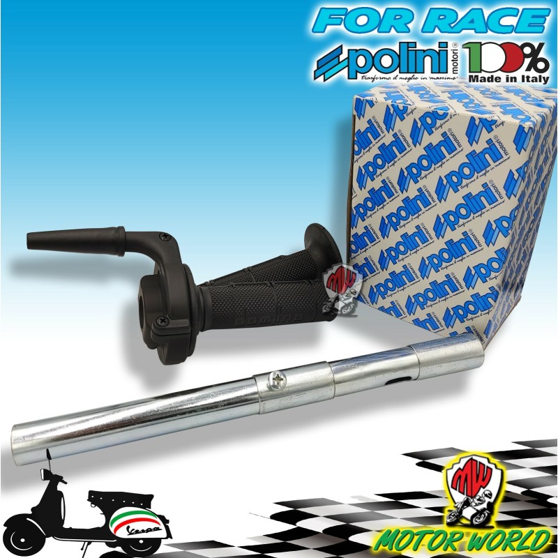 COMANDO GAS RAPIDO POLINI + TUBO GAS VESPA 50 SPECIAL PK S XL 125 ET3 PRIMAVERA