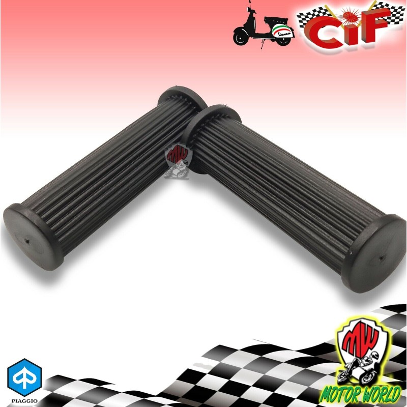 SERIE COPPIA MANOPOLE NERE MILLERIGHE VESPA 50 125 PK S