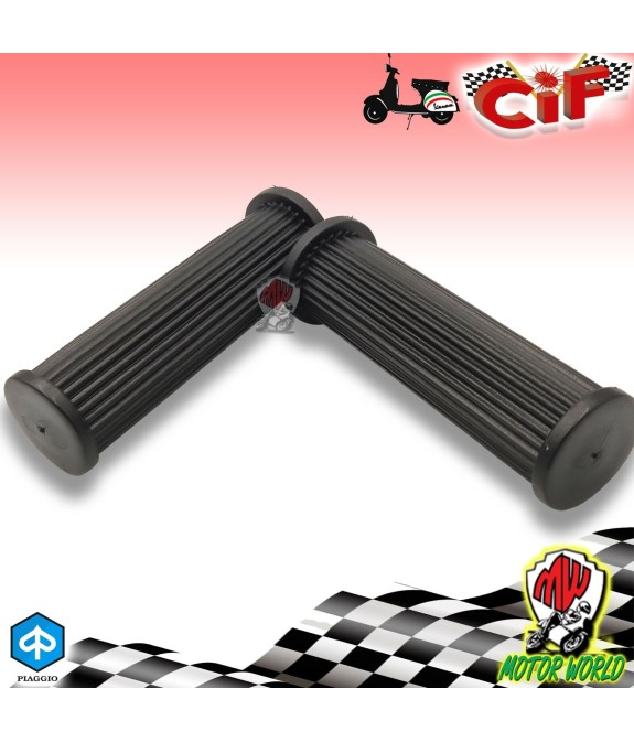 SERIE COPPIA MANOPOLE NERE MILLERIGHE VESPA 50 125 PK S
