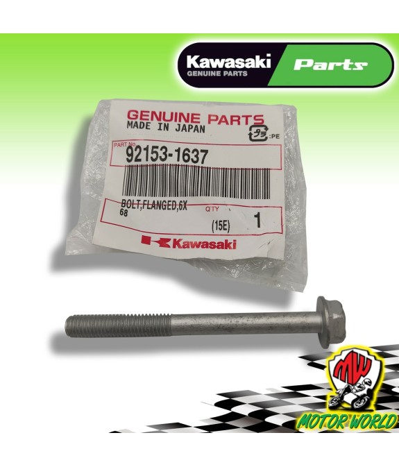 92153-1637 VITE PERNO CARTER 6X68 ORIGINALE KAWASAKI Z 1000 SX 2017 2018 2019
