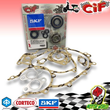 KIT GUARNIZIONI CUSCINETTI PARAOLI CORTECO ALBERO MOTORE VESPA 50 SPECIAL R L N