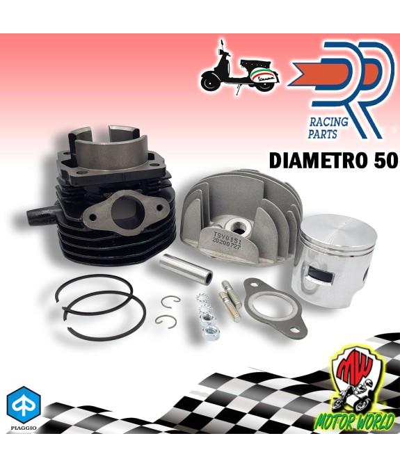 CILINDRO GRUPPO TERMICO DR 85 CC DIAMETRO 50 PIAGGIO VESPA 50 SPECIAL R L N