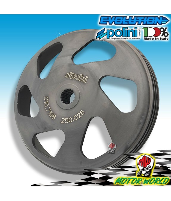 CAMPANA FRIZIONE POLINI 250.026 EVOLUTION II D.107MM MINARELLI BWS AEROX 2T