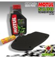 KIT TAGLIANDO MOTUL 710 2T + FILTRO CANDELA PIAGGIO Skipper LX 150 1998 1999