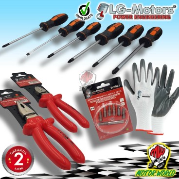 KIT PINZE GIRAVITI GUANTI INSERTI MAGNETICI PROFESSIONAL QUALITA' PREMIUM
