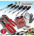 KIT PINZE GIRAVITI GUANTI INSERTI MAGNETICI PROFESSIONAL QUALITA' PREMIUM