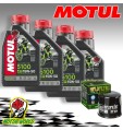 TAGLIANDO 4LT MOTUL 5100 15W50 + FILTRO Triumph 865 Bonneville Black 2007 2008