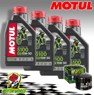 KIT TAGLIANDO OLIO MOTUL 5100 15W50 + FILTRO HIFLO BMW C 650 Sport K19 2019
