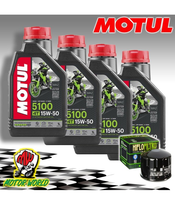KIT TAGLIANDO OLIO MOTUL 5100 15W50 + FILTRO HIFLO BMW C 650 Sport K19 2019