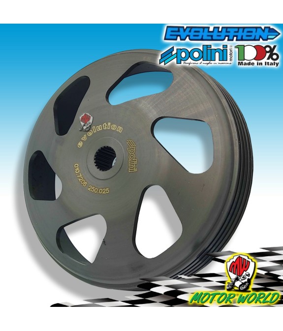 250.025 CAMPANA FRIZIONE POLINI EVO2 D.107 VESPA 50 4T SPRINT 3V iGET E4