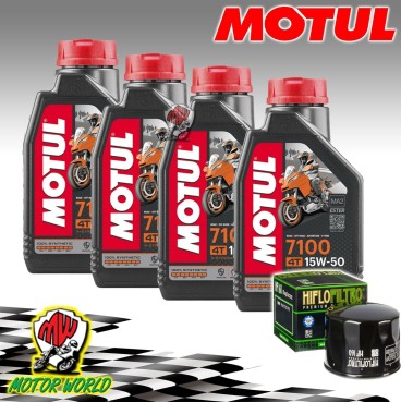 KIT TAGLIANDO OLIO MOTUL 7100 15W50 + FILTRO HIFLO Husqvarna 900 Nuda R 2013