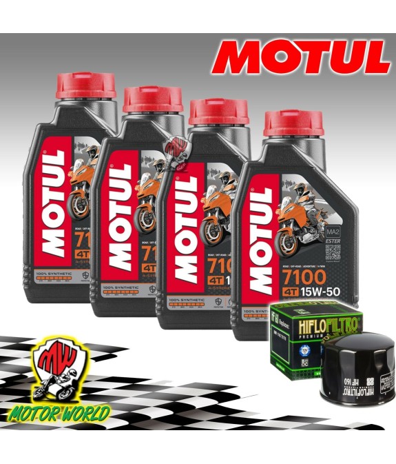 KIT TAGLIANDO OLIO MOTUL 7100 15W50 + FILTRO HIFLO Husqvarna 900 Nuda R 2013