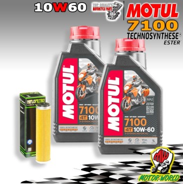 KIT TAGLIANDO OLIO MOTUL 7100 10W60 + FILTRO Beta 520 RR Enduro 4T 2012