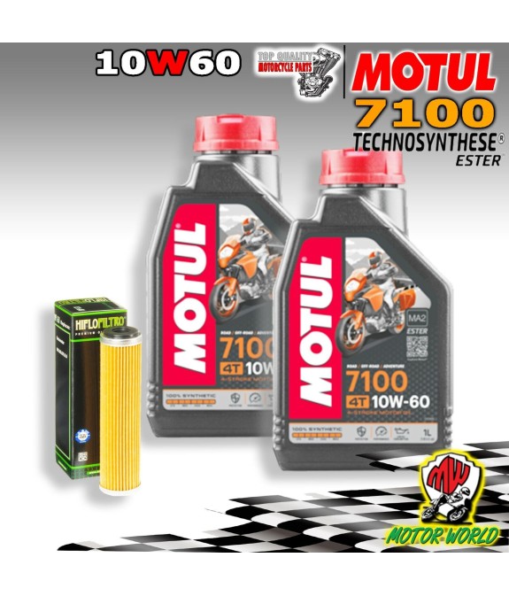 KIT TAGLIANDO OLIO MOTUL 7100 10W60 + FILTRO Beta 520 RR Enduro 4T 2012