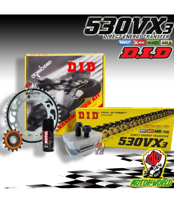 KIT TRASMISSIONE CATENA DID CORONA PIGNONE YAMAHA YZF 600 R6 2001 2002