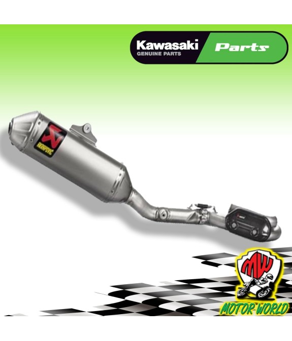 Scarico COMPLETO Akrapovic Evolution Titanio Black Nero Kawasaki KX 250 F 2018