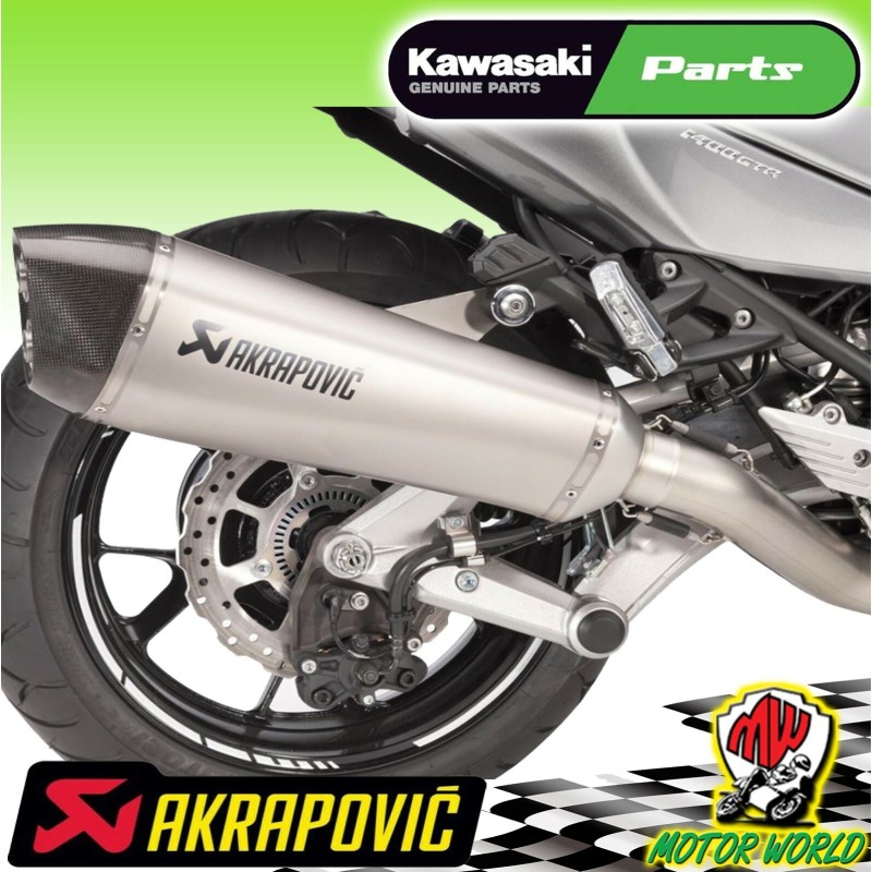Terminale Scarico Akrapovic in Titanio CARBONIO Kawasaki GTR 1400 2014 2015 2016