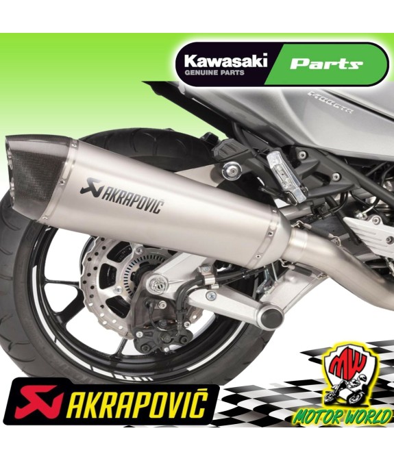 Terminale Scarico Akrapovic in Titanio CARBONIO Kawasaki GTR 1400 2014 2015 2016