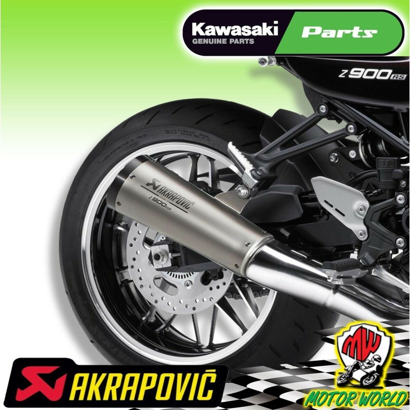 Terminale Scarico Akrapovic in Titanio Kawasaki Z900 RS CAFE 2018 2019 2020 2021