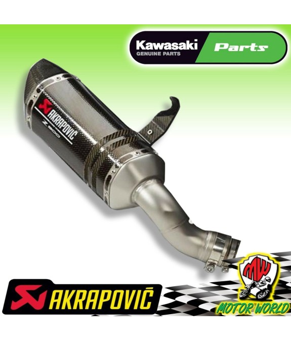 Terminale Scarico Akrapovic in Carbonio Kawasaki Z900 2016 2017 2018 2019