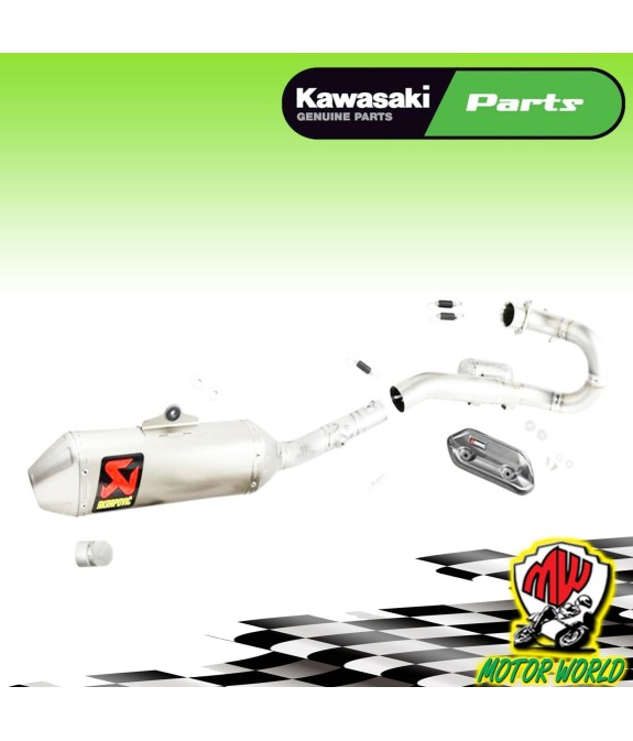 Scarico COMPLETO Akrapovic Evolution Titanio Black Nero Kawasaki KX 450 F 2021