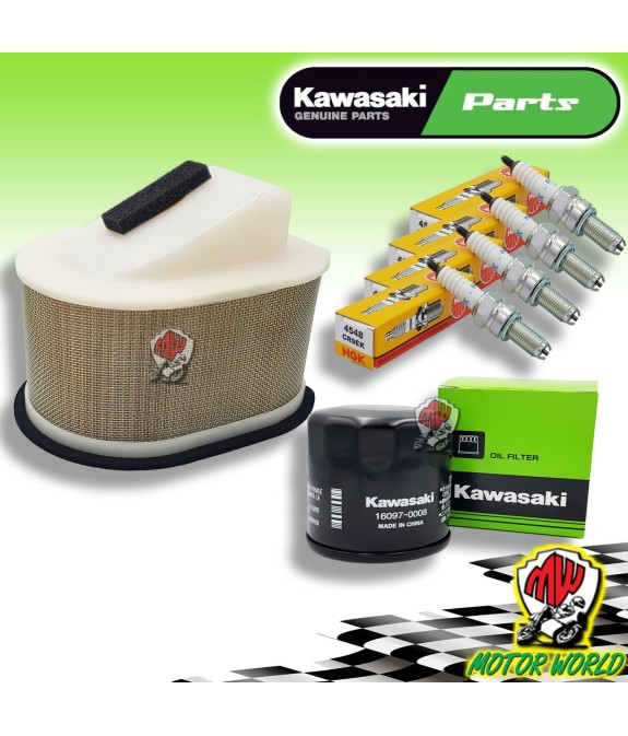 KIT TAGLIANDO FILTRO ARIA OLIO CANDELE ORIGINALE KAWASAKI Z  1000  2006