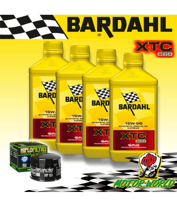 KIT TAGLIANDO 4lt BARDAHL XTC 15W50 + FILTRO OLIO Bimota 750 DB1 / S / SR 1985