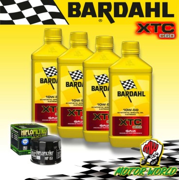 KIT TAGLIANDO 4lt BARDAHL XTC 10W50 + FILTRO OLIO Bimota 750 DB1 / S / SR 1985