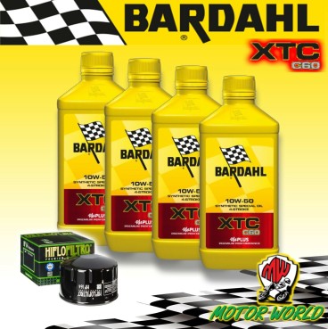 KIT TAGLIANDO 4lt BARDAHL XTC 10W50 + FILTRO OLIO BMW R nine T 2013 2014 2015