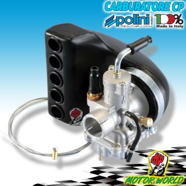 CARBURATORE CP 21 POLINI per VESPA Primavera ET3 ATTACCO RIGIDO con filtro