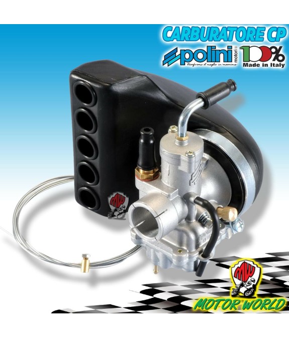 CARBURATORE CP 21 POLINI per VESPA Primavera ET3 ATTACCO RIGIDO con filtro