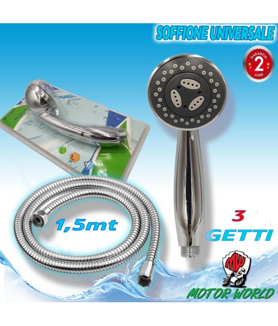 Kit Bagno Doccetta Doccino Soffione Doccia Con TUBO 1,5m senza Staffa