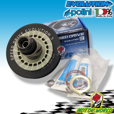 244.0573 PULEGGIA POLINI EVOLUTION ALUMINIUM PIAGGIO ZIP 50 AIR - ZIP 50 SP H2O