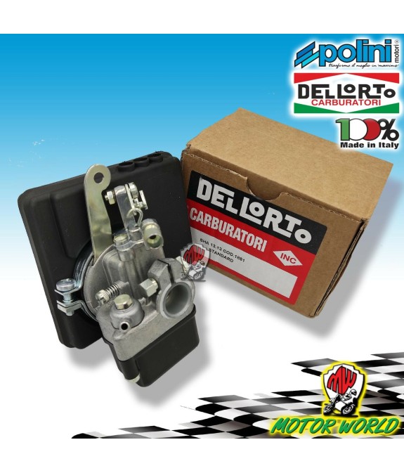 CARBURATORE DELLORTO 13-13 + FILTRO ARIA POLINI PIAGGIO SI CIAO BRAVO BOXER