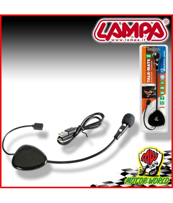 AURICOLARE BLUETOOTH MOTO CON RISPOSTA AUTOMATICA FILTRO ANTI RUMORE LAMPA