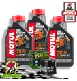 TAGLIANDO 3 L MOTUL 7100 10W40 + FILTRO OLIO HIFLO HONDA CBR 600 RR 2005 2006