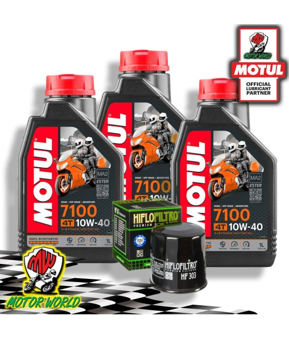 TAGLIANDO 3 L MOTUL 7100 10W40 + FILTRO OLIO HF303