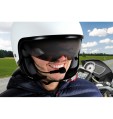 AURICOLARE BLUETOOTH MOTO CON RISPOSTA AUTOMATICA FILTRO ANTI RUMORE LAMPA