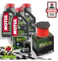 TAGLIANDO 3L MOTUL 5100 10W50 + FILTRI HIFLO HONDA XRV 750 AFRICA TWIN 1992